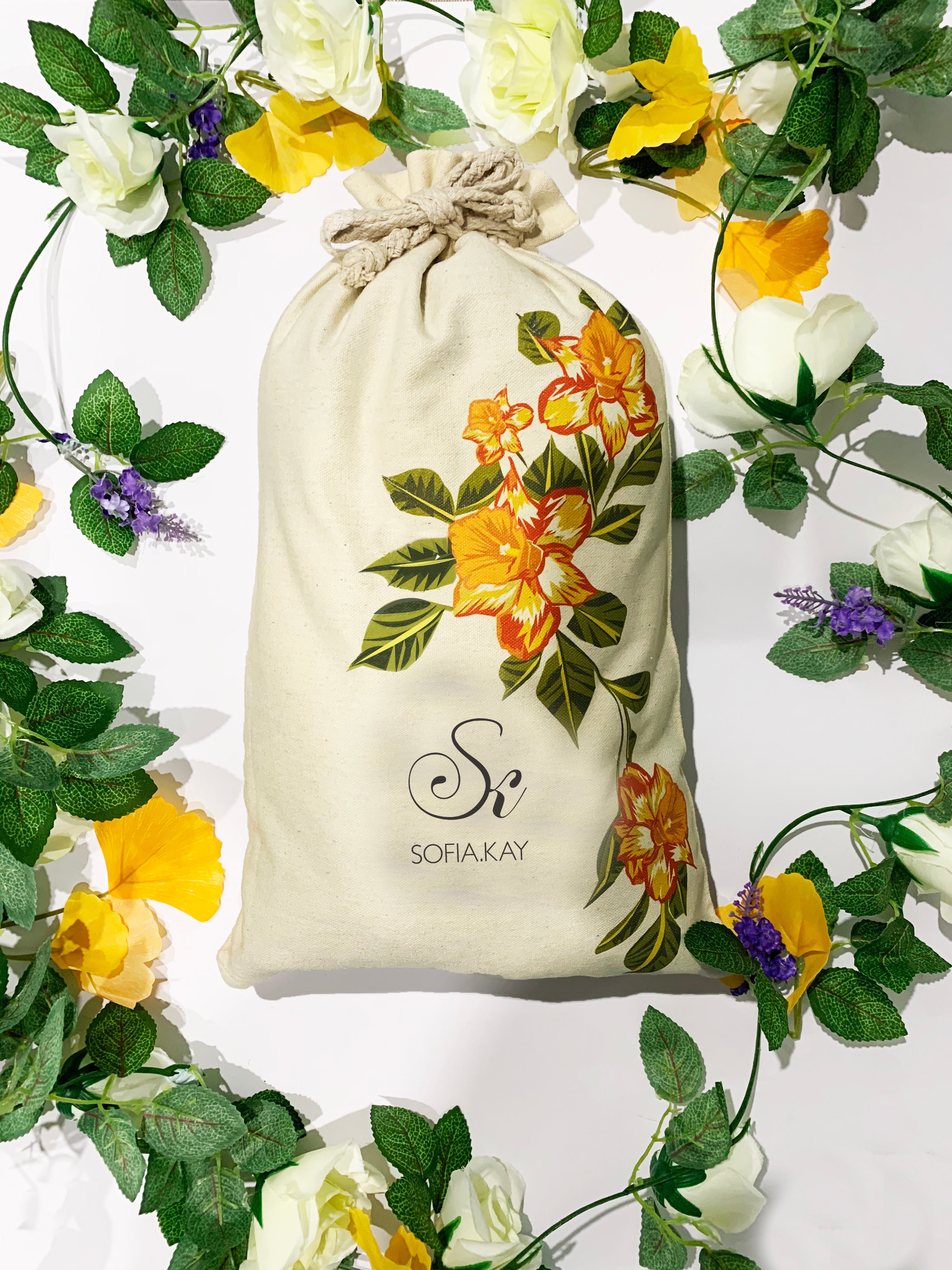 Daffodil drawstring bag
