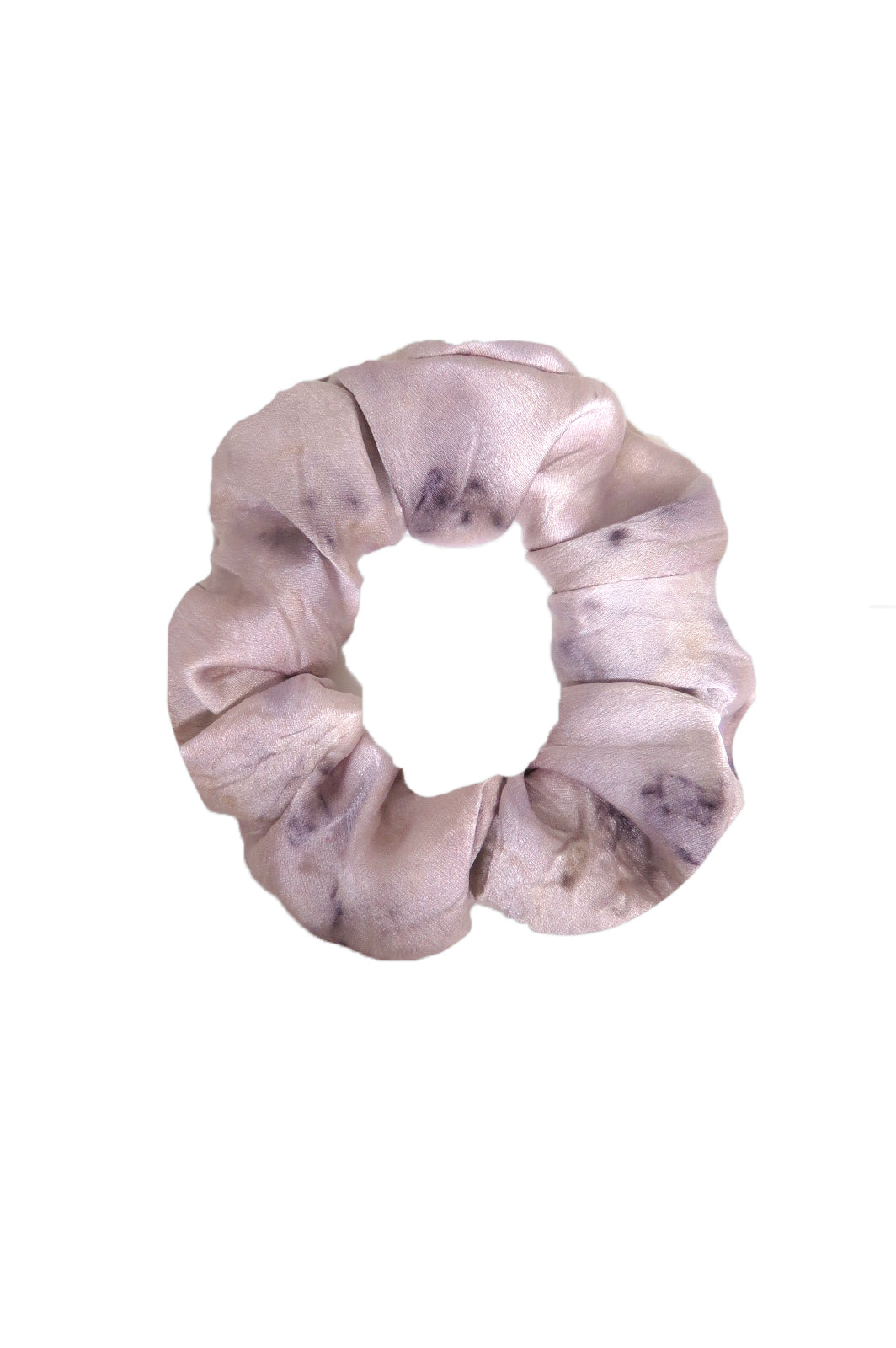 Lilac Snow Silk Scrunchie