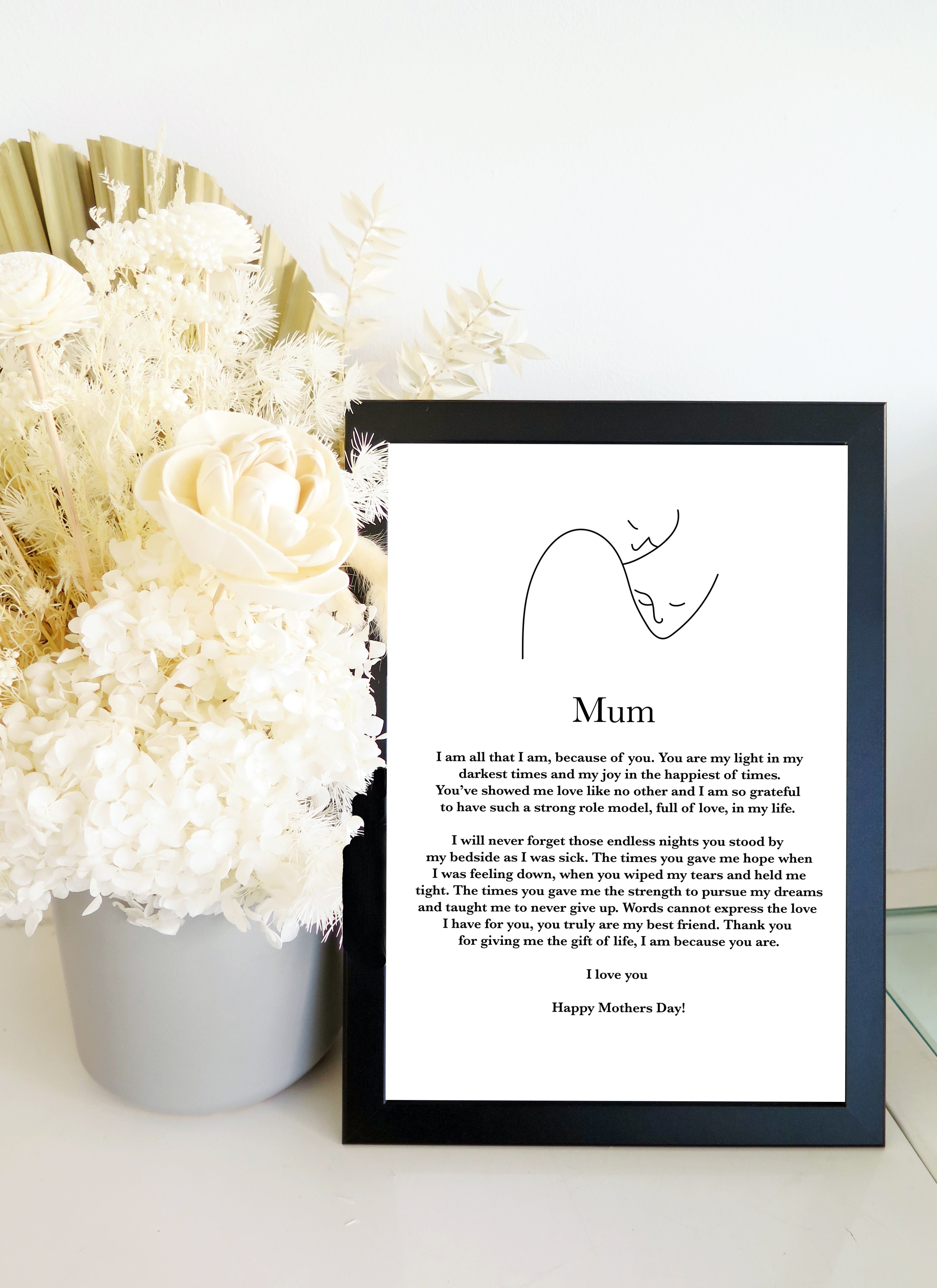 Mum Frame (Black & White)