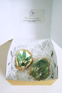 Fern - Oyster trinket dishes (set of 2)